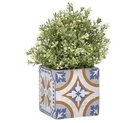 Esschert Design AC176 Concrete Portugese Tile Flower Pot