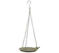 Esschert Design AM82 Bird Bath, green 11"L, Green