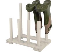 Esschert Design CF48W Wooden Boot Rack,White,41.8 x 26 x 41.9 cm