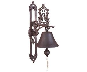 Esschert Design Classic Style Antique Cast Iron Doorbell, Brown