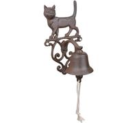 Esschert Design DB82 Doorbell Cat, Metal, Brown, 14.3 x 13.2 x 24.2 cm