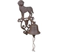 Esschert Design DB83 Doorbell Dog, Metal, Brown, 14.3 x 13.2 x 24.9 cm