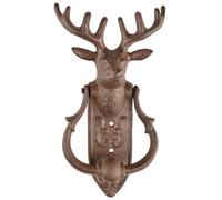 Esschert Design Door Knocker DB78 Deer, Iron, Brown, One Size