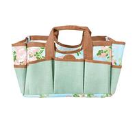 Esschert Design Jute Garden Tools Bag with Rose Print, 29 x 24 x 25 cm, with various pockets Foldable Walking Stick with Strap