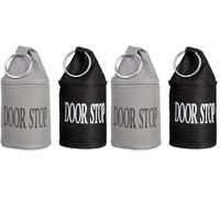 Esschert Design LH146 Door Stopper with Ring, Black or Grey (Pack of 2)