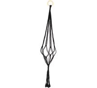 Esschert Design Macrame Plant Hanger, Black - L