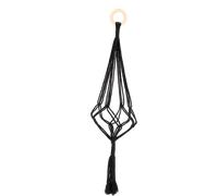 Esschert Design Macrame Plant Hanger, Black - M
