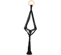 Esschert Design Macrame Plant Hanger, Black - S