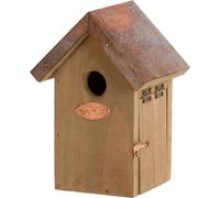 Esschert Design NK06 20 x 14 x 11cm Wood Wren Nest Box Copper Roof - Brown