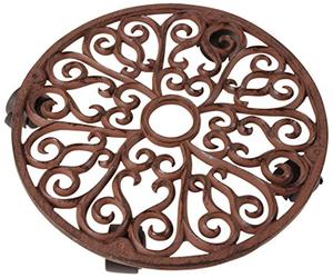Esschert Design Planttrolley round L Cast iron