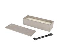 Esschert Design Square Outdoor Candle with Cover, Large