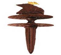 Esschert Design TG34 Frog Prince Garden Hose Guide, Antique Brown with Gold C...