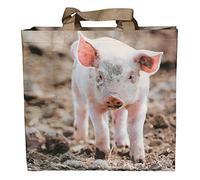 Esschert Design TP140 Shopping Tote Bag Farm Yard Animals Design, Polypropylene Fabric, Polyester, 39.5 x 14.5 x 40 cm, Multicoloured