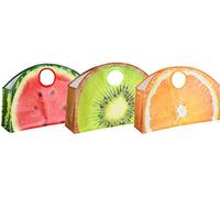 Esschert Design TP267 Fruit Big Shoppers, 3 Asst. Styles, One Size, Orange, Green, Red