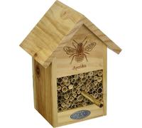 Esschert Design WA38 Bee House with Line Drawing, Brown