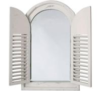 Esschert Design WD05 37 x 5 x 59cm Wood and Glass Antique Mirror with French Do
