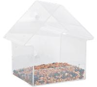 Esschert Design Acrylic Window Bird Feeder House Station 15x10x15.3 cm FB370