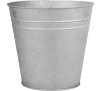 Esschert Fallen Fruits Oz52 Zinc Flower Pot 25Cm 7.7L Silver Indoor Outdoor Planter With Drainage Hole
