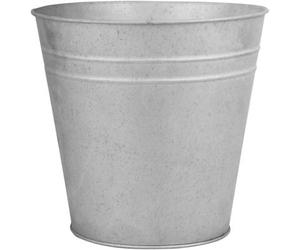 Esschert Fallen Fruits Oz52 Zinc Flower Pot 25Cm 7.7L Silver Indoor Outdoor Planter With Drainage Hole