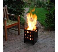 Square Fire Basket - Black