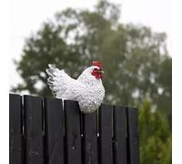 Esschert's Garden Design Fence Chicken | Polyresin | 22 x 10 x 16 cm