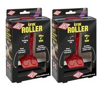 ESSDEE Ink Roller/Brayer 100 mm, Red, 100mm (Pack of 2)