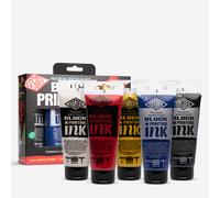 Essdee Premium Quality Block Printing Ink (Pack of 5 Primary Colours),19 x 18 x 4 cm