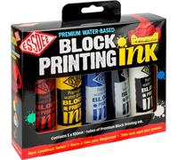 Essdee Premium Quality Block Printing Ink (Pack of 5 Primary Colours),19 x 18 x 4 cm