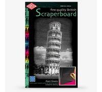 Essdee : Scraperboard : Black coated White : 502x305mm : Pack of 10 Sheets