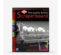 Essdee : Scraperboard : Black coated White : 610x502mm : Pack of 10 Sheets
