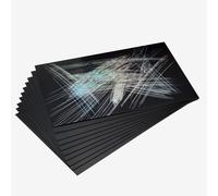 Essdee : Scraperfoil : Black coated Holographicfoil : 152x101mm : Pack of 10 Sheets