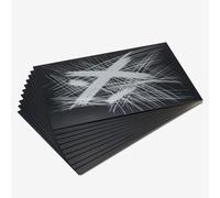 Essdee : Scraperfoil : Black coated Silverfoil : 152x101mm : Pack of 10 Sheets