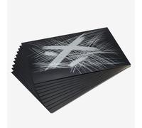 Essdee : Scraperfoil : Black coated Silverfoil : 457x305mm : Pack of 10 Sheets