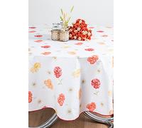 ESSE HOME - SPRING SUMMER tablecloth - Rectangular - Square - Round - Oval - Pure Cotton - MARTINA 403 (0-140, 4)