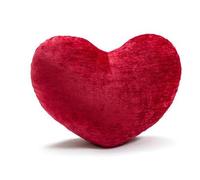 ESSECMBS 45cm Red Romantic Heart Throw Pillow Pink Heart Plush Sofa Cushions Valentines Decorations Indoor (Red, 45 * 45cm)