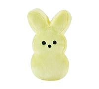 ESSECMBS Easter Bunny Plush Toys 15cm Cute Rabbit Stuffed Animal Solid Color Easter Decorations Indoor Easter Basket Stuffers for Kids (1Pc Yellow, 15cm / 6inch)