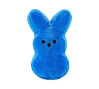 ESSECMBS Easter Bunny Plush Toys 15cm Cute Rabbit Stuffed Animal Solid Color Easter Decorations Indoor Easter Basket Stuffers for Kids (1Pc Blue, 15cm / 6inch)