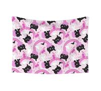 ESSECMBS Halloween White Ghost Throw Blanket Pink Witch Cauldron Print Cozy Fleece Blanket for Sofa Bed Decorations (Pink, 70cm*100cm)
