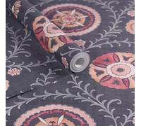 Esselle Home Nahlia Trail Navy/berry Wallpaper