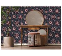 Esselle Home Nahlia Trail Navy Blue Wallpaper