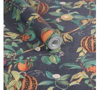 Esselle Home Tropic House Navy Wallpaper