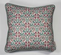 Esselle Home Veda Linen Teal/raspberry Cushion