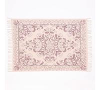 Kew 120X170Cm Mauve Antique Printed Rug With Tassel
