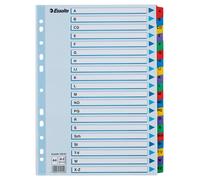 Esselte 100167 Index for A4, Cover Sheet and 20 Dividers, Tabs with Alphabetical