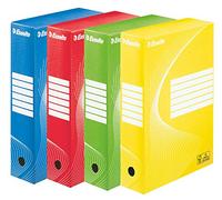Esselte 128403 A4 Standard Archiving Box, Multicolour - Pack of 10