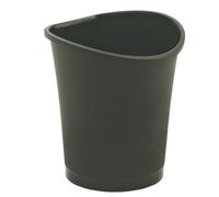 Esselte 18 Litre Waste Bin with Handle, Plastic, Basko Range, Black