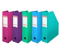 Esselte 20904 70 mm PVC Magazine File (Pack of 10 Assorted Fashion Colours