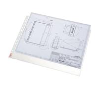 Esselte 23782 Multipunched Pocket A5 Open Top Economy 50 Micron Pack of 100