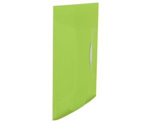 Esselte 3-Flap Folder, Holds up to 150 A4 Sheets, Elastic Closure, Flexible Plastic, Green, Vivida Range, 624041
