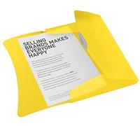 Esselte 3-Flap Folder, Holds up to 150 A4 Sheets, Elastic Closure, Flexible Plastic, Yellow, Vivida Range, 624045